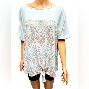 Perfect Peach Boutique - EC - Tie Front Blouse